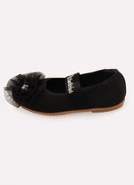 Sapatilha Knit Flor Tule Bordado