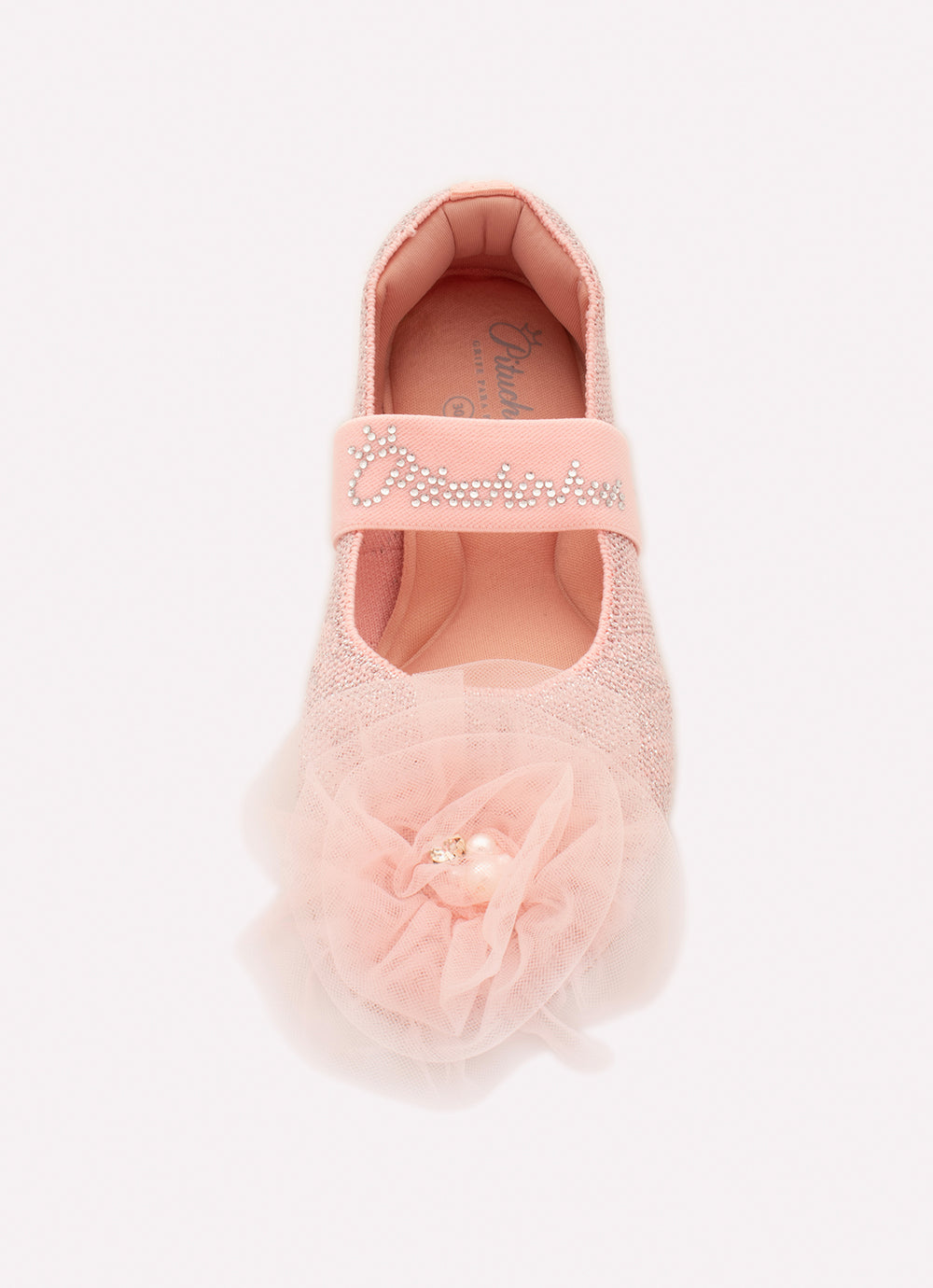 Sapatilha Knit Flor Tule Bordado