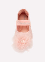 Sapatilha Knit Flor Tule Bordado