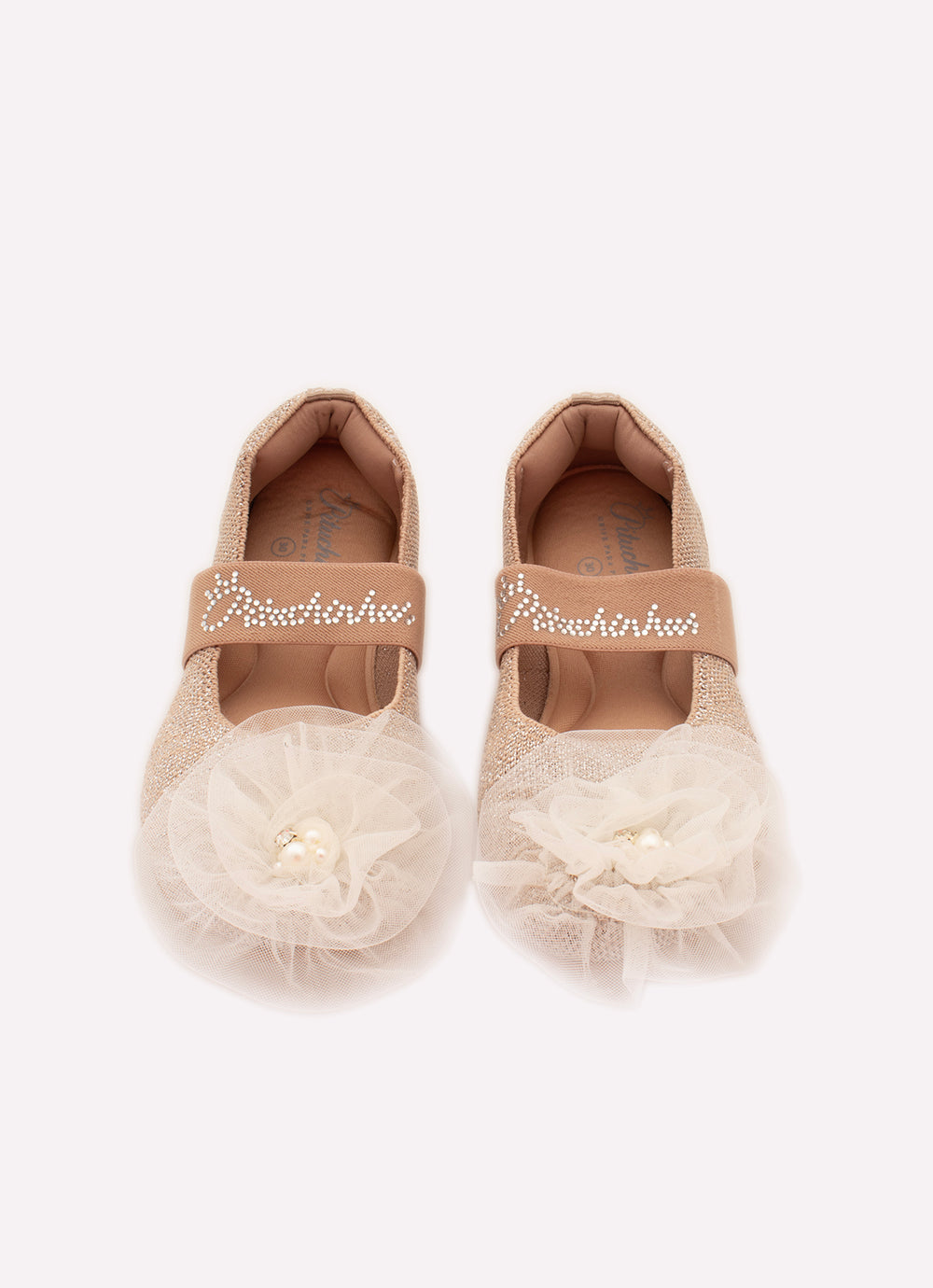Sapatilha Knit Flor Tule Bordado