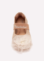 Sapatilha Knit Flor Tule Bordado
