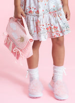 Tênis Knit Flor Tule Bordados