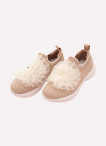 Tênis Knit Flor Tule Bordados
