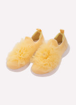 Tênis Knit Flor Tule Bordados