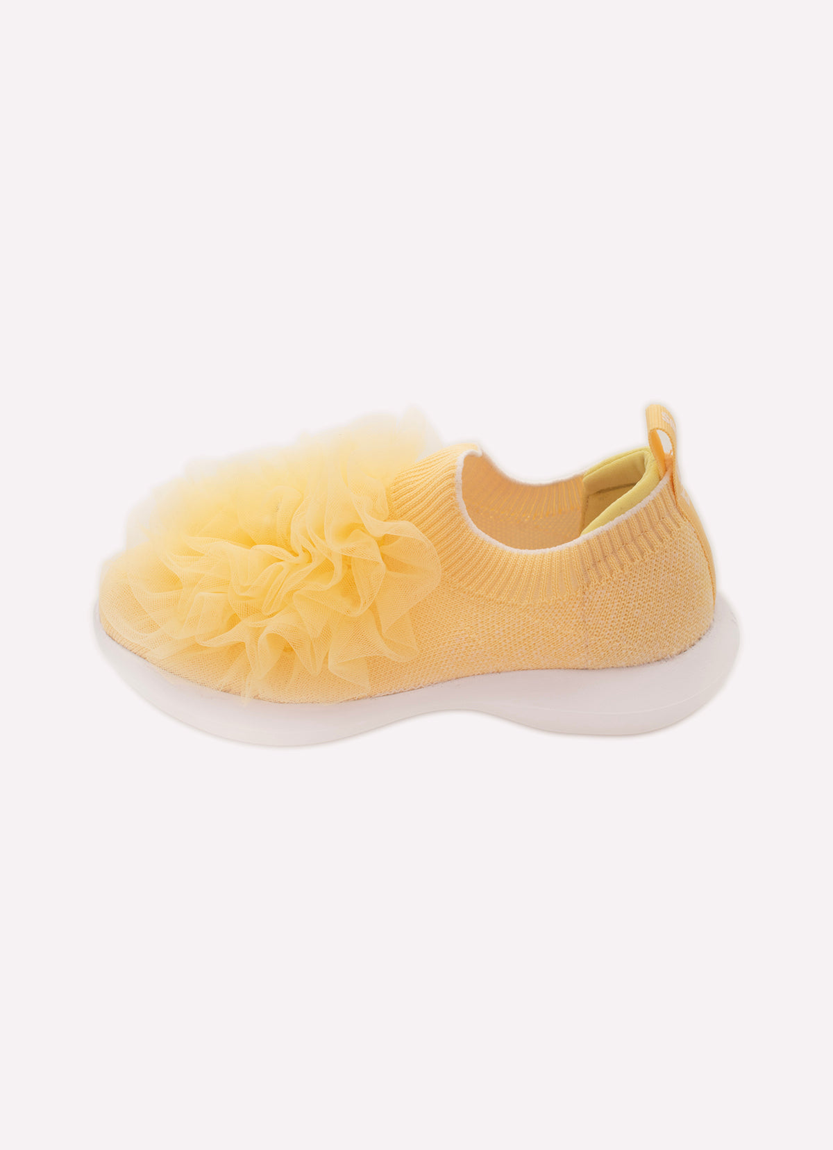 Tênis Knit Flor Tule Bordados