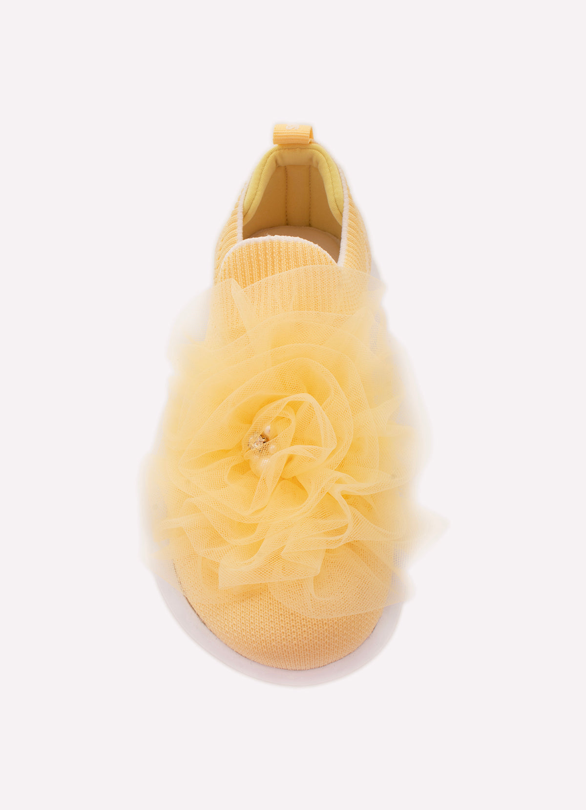 Tênis Knit Flor Tule Bordados