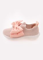 Tênis Knit Laço Puffer Cristais