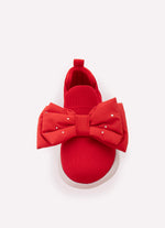 Tênis Knit Laço Puffer Cristais