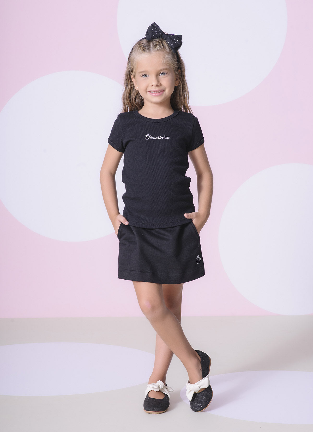Saia Short Moletom P Cristal