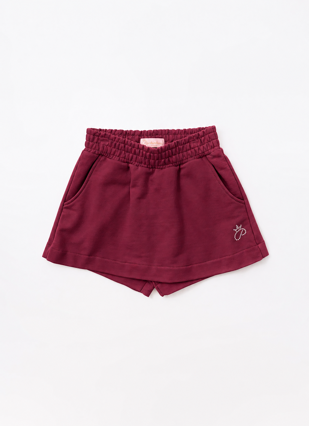 Saia Short Moletom P Cristal