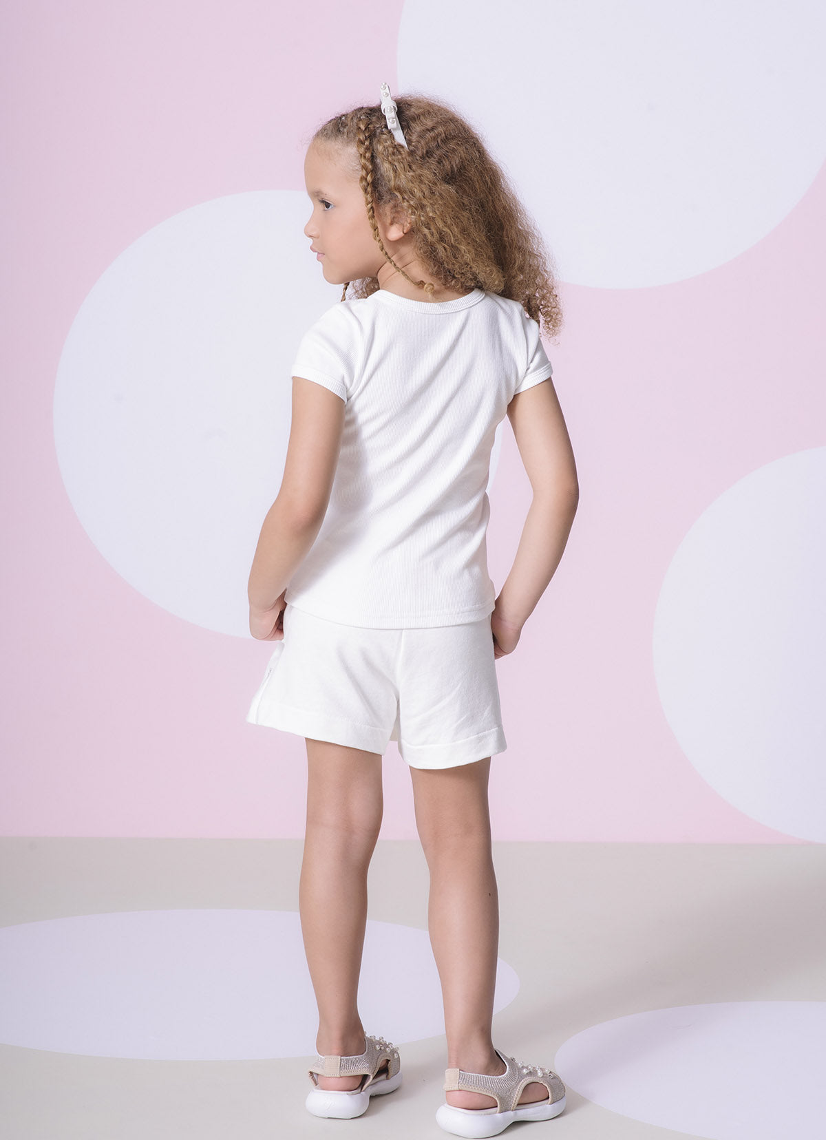 Saia Short Moletom P Cristal