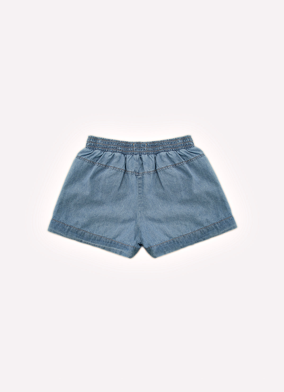 Short Jeans Fino Lapelas Botões Joia