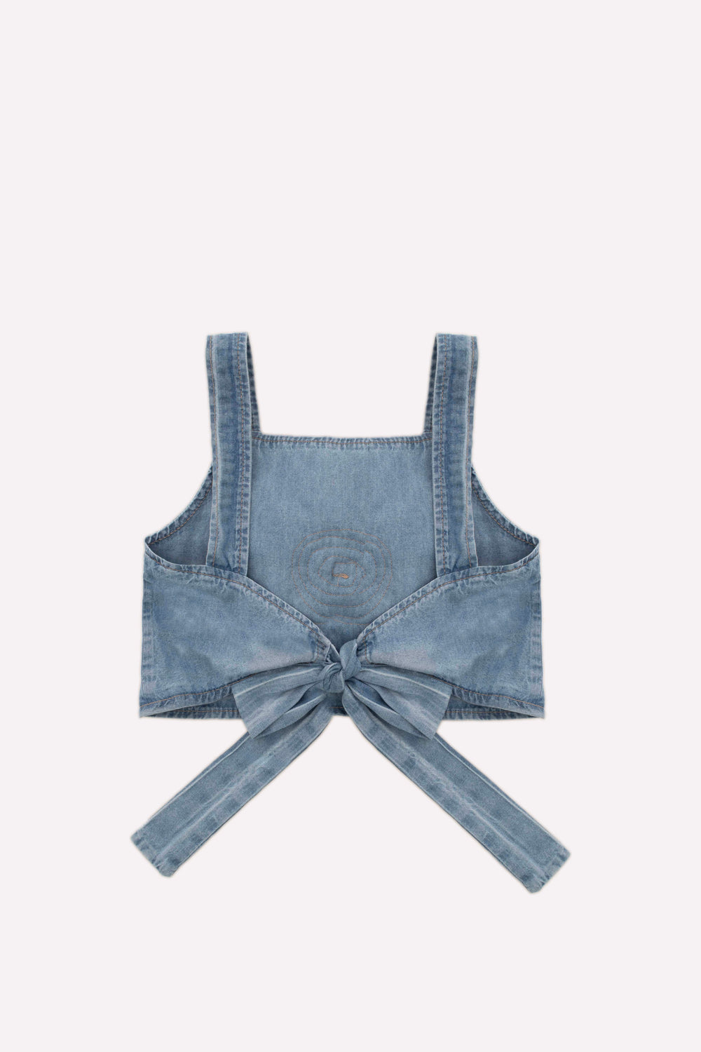 Blusa Cropped Jeans Fino Maxi Flor Cristais