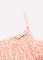 Blusa Cropped Alça Algodão Xadrez Lastex