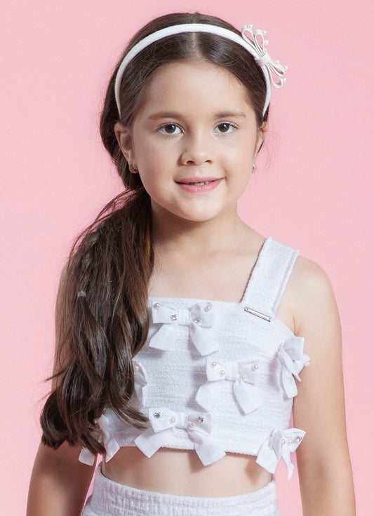 Blusa Cropped Boulce Multi Laços