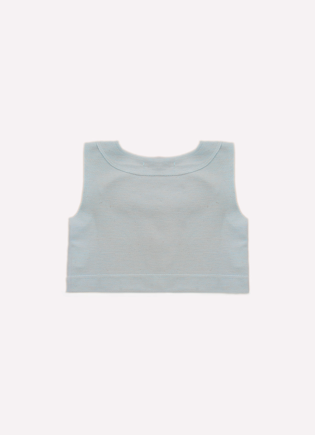 Colete Cropped Moletom Bordados Botões Joia