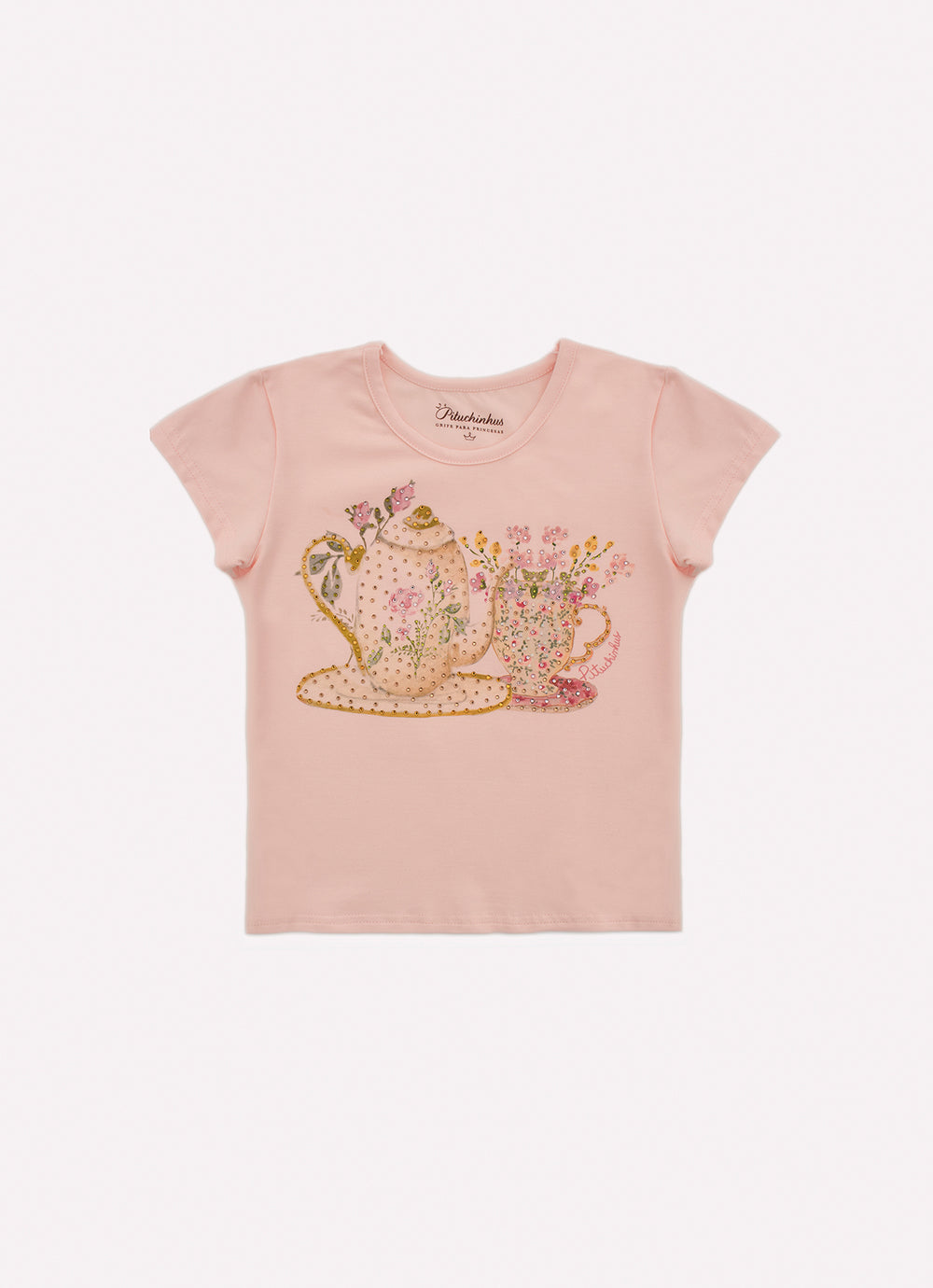 Blusa Cotton Hora Do Chá Cristais