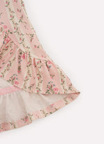 Saia Short Light Estampado Mullet Babado