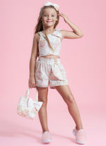Short Algodão Estampada Hora Do Chá