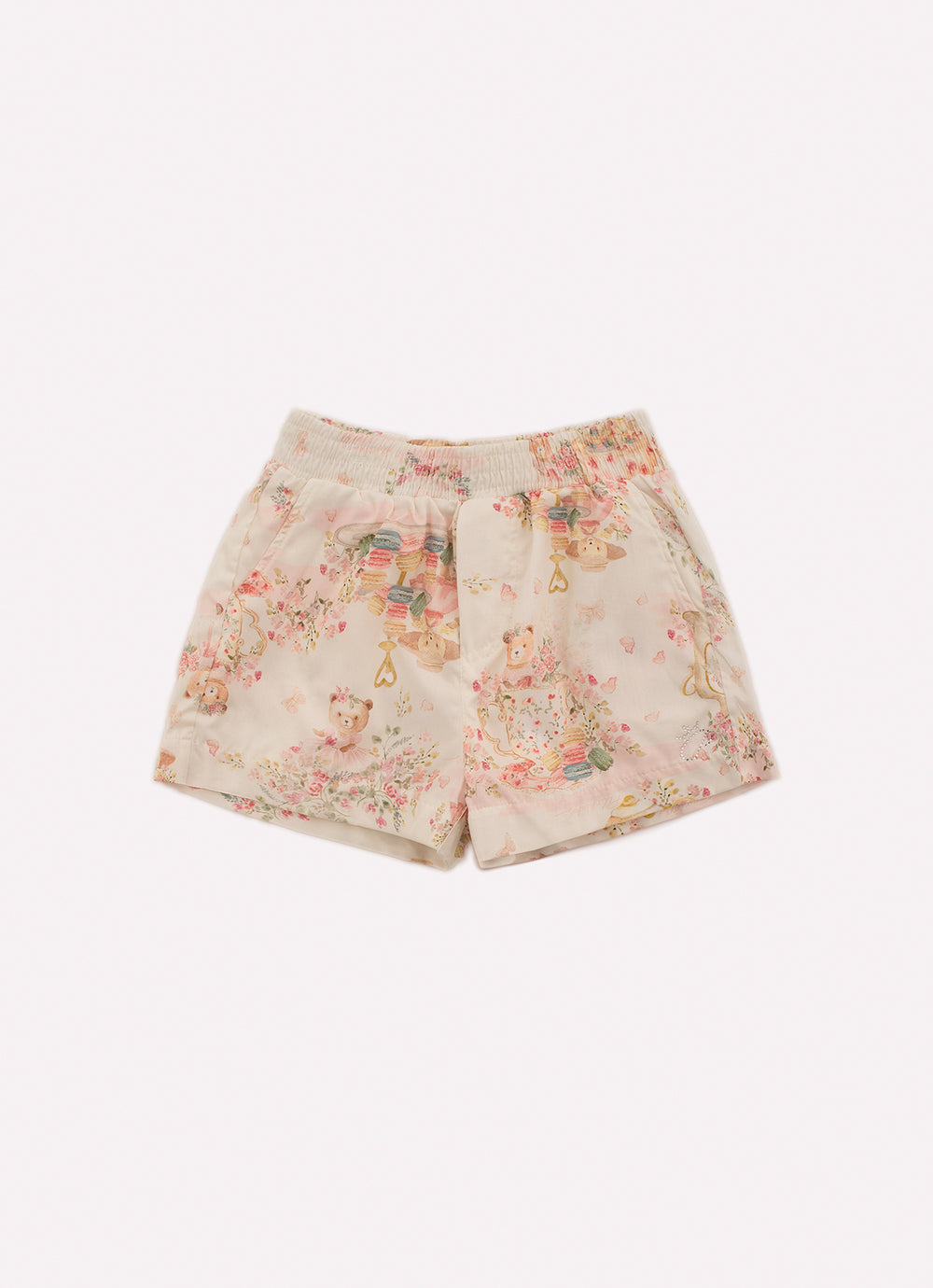 Short Algodão Estampada Hora Do Chá