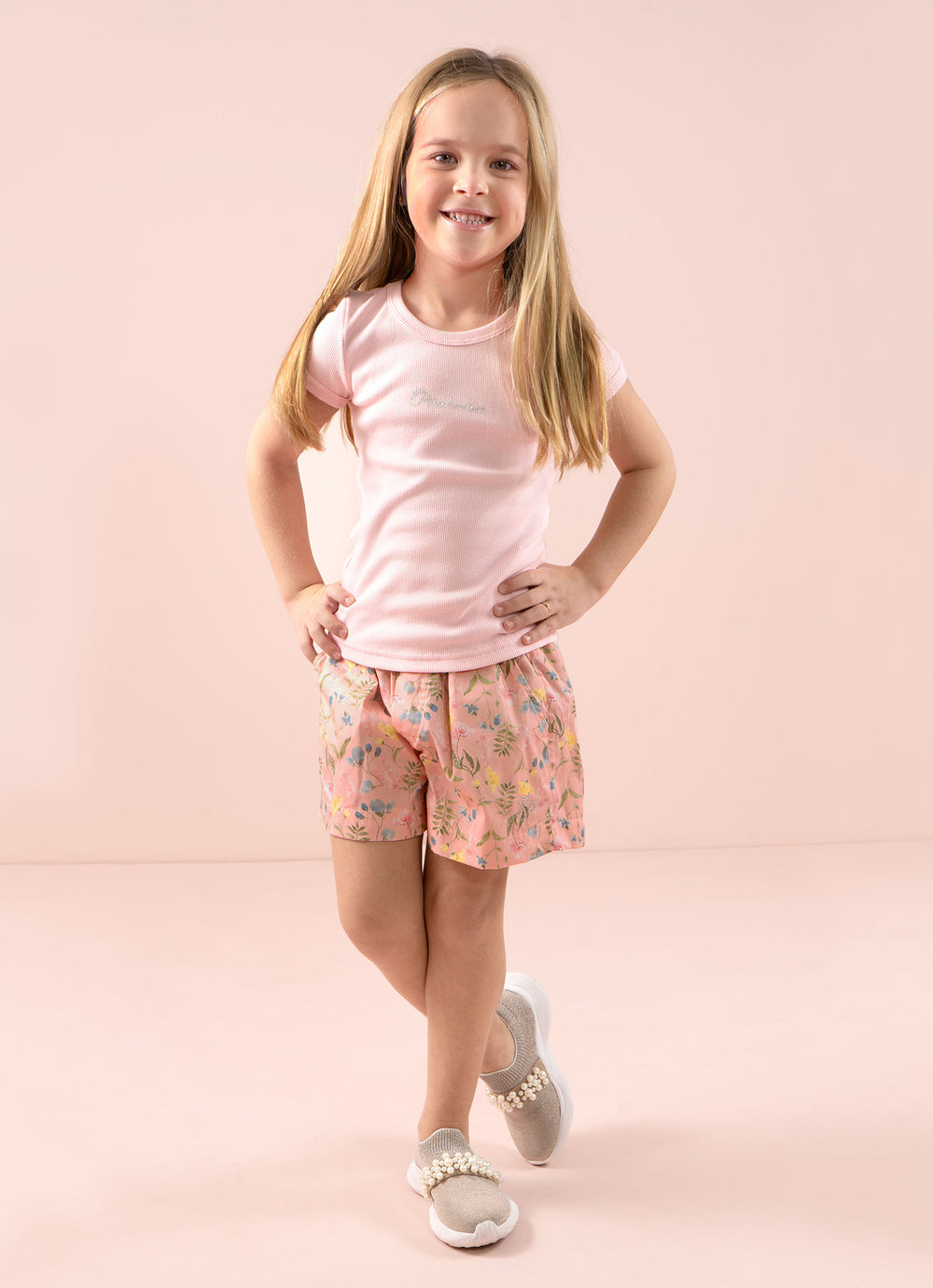 Short Algodão Estampada Hora Do Chá