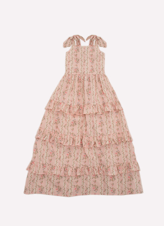 Vestido Longo Algodão Estampado
