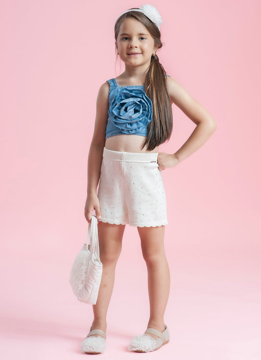 Short Tricot Cristais