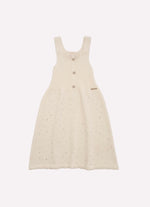 Vestido Tricot Cristais Botões Joia