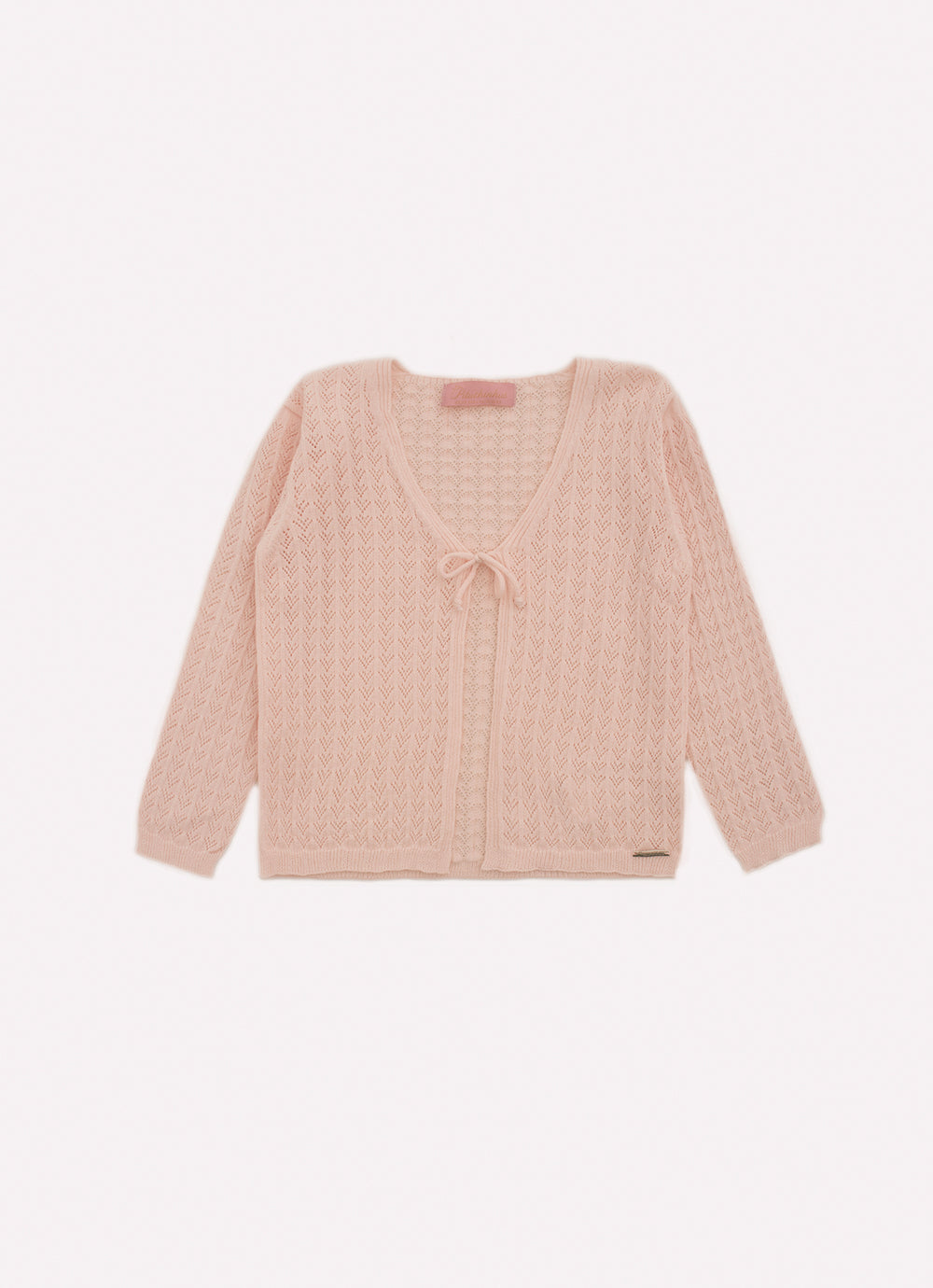 Casaco Tricot Sem Costura Rendado
