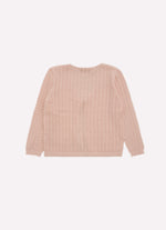 Casaco Tricot Sem Costura Rendado