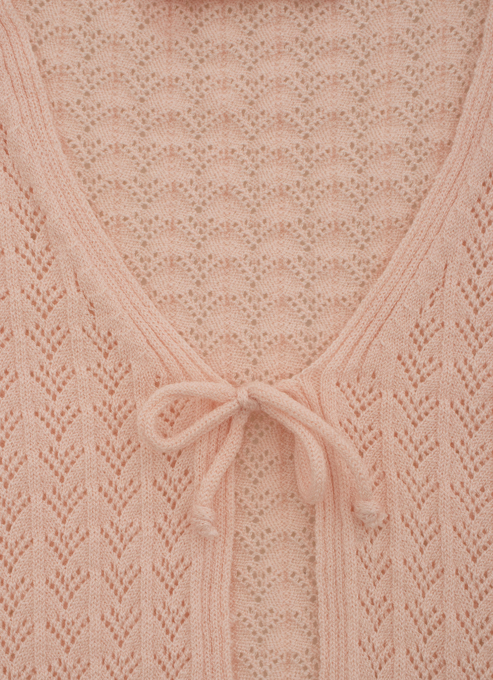 Casaco Tricot Sem Costura Rendado