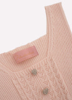 Regata Tricot Sem Costura Babado Rendado