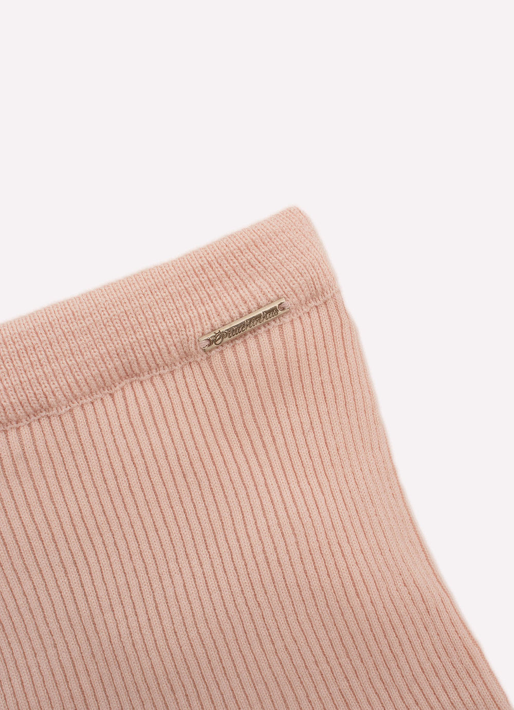 Saia Tricot Sem Costura Barra Rendada
