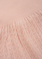 Saia Tricot Sem Costura Barra Rendada