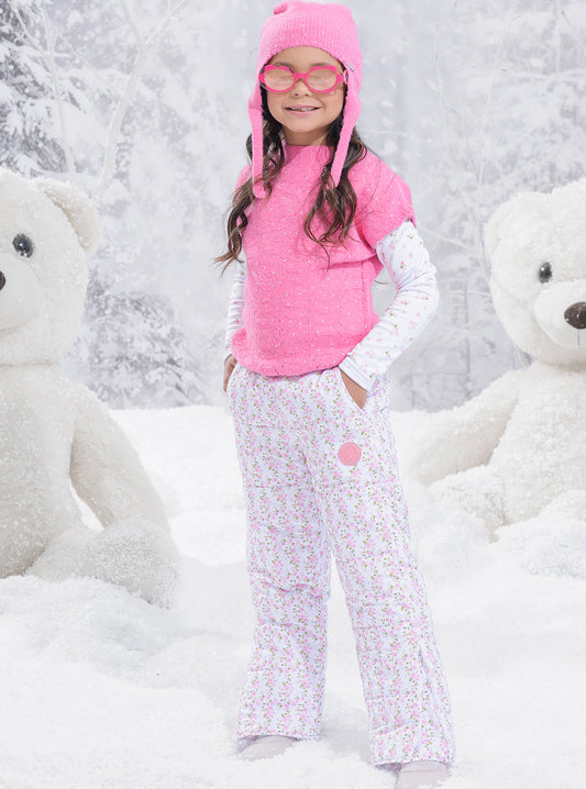 Calça Puffer Estampada Impermeavel Après-Ski