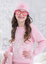Blusa Tricot Maxi Flocos Après-Ski