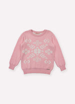 Blusa Tricot Maxi Flocos Après-Ski