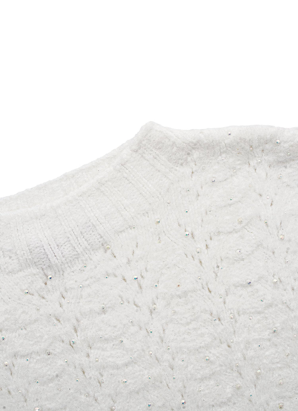 Colete Tricot Sem Costura Cristais Après-Ski