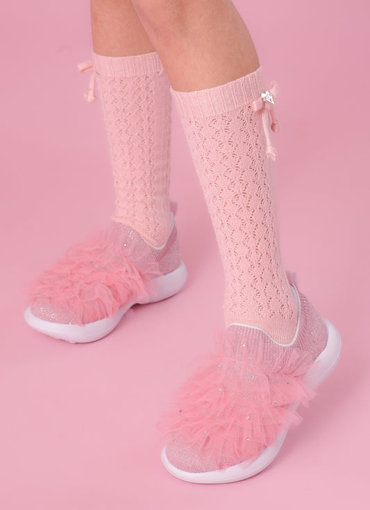 Tênis Knit Frufru Cristais