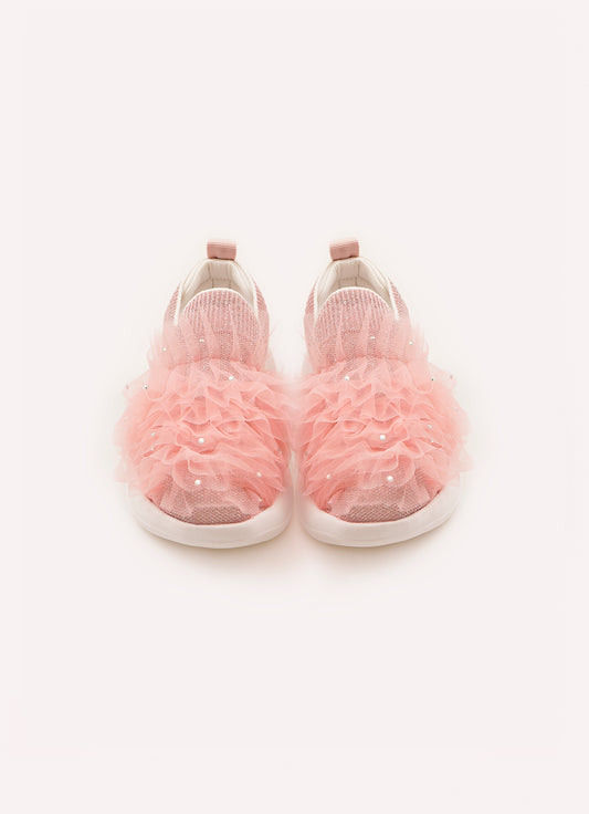 Tênis Knit Frufru Cristais