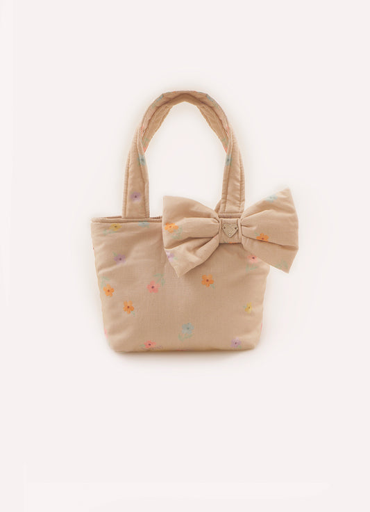Bolsa Puffer Estampada Laço