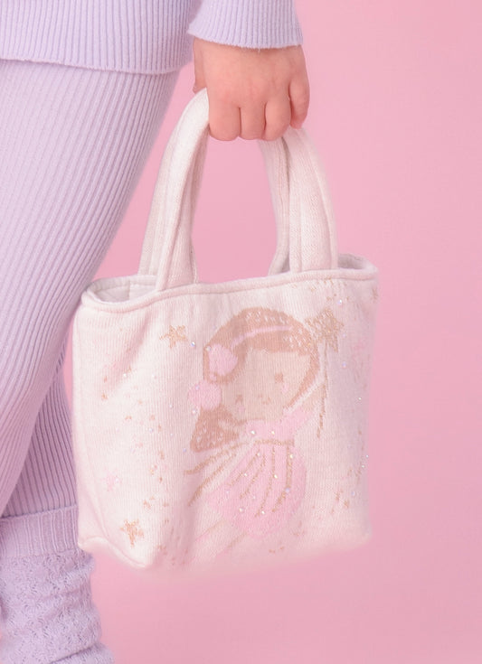 Bolsa Tricot Puffer Fada e Unicórnio