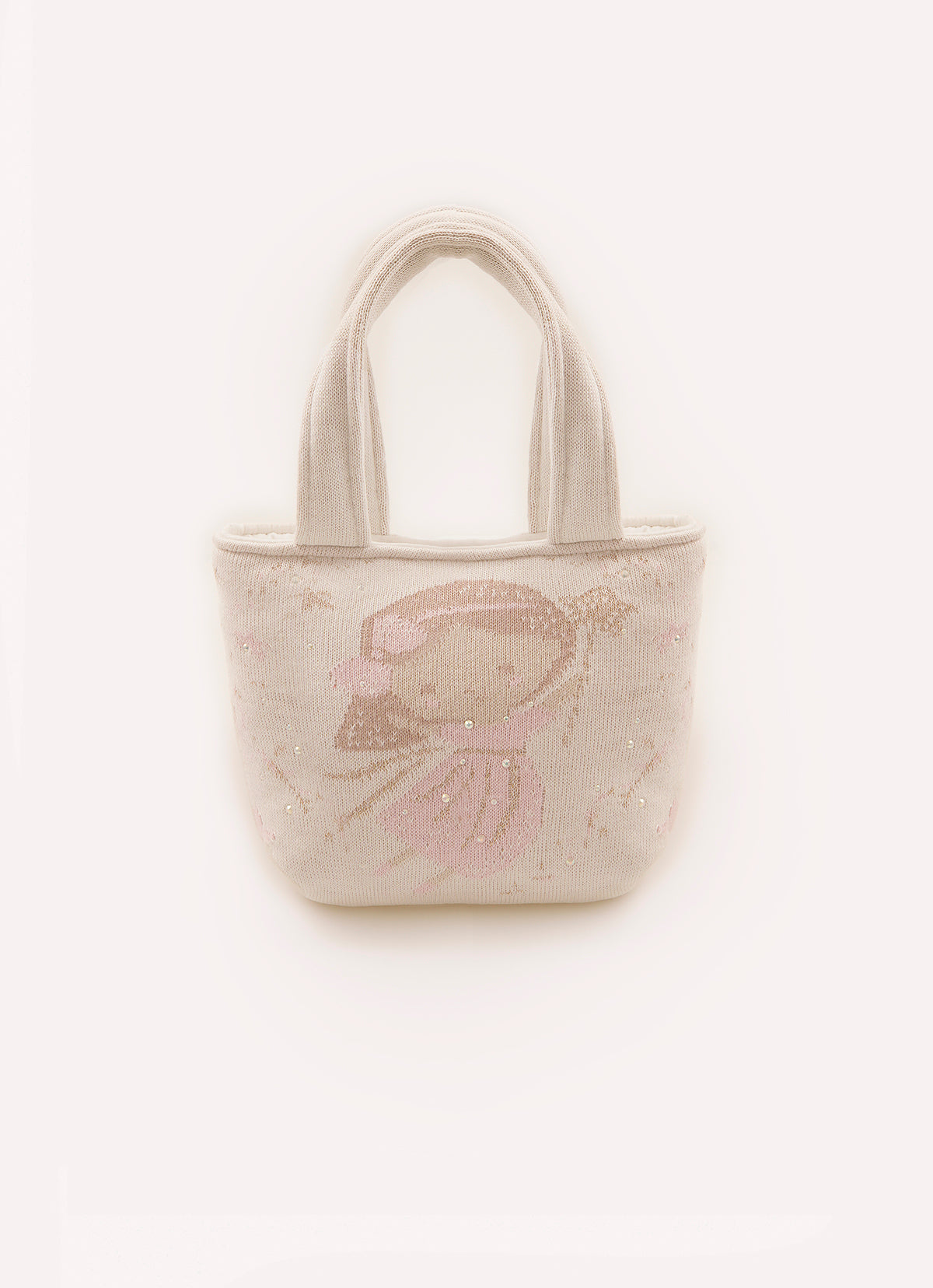 Bolsa Tricot Puffer Fada e Unicórnio