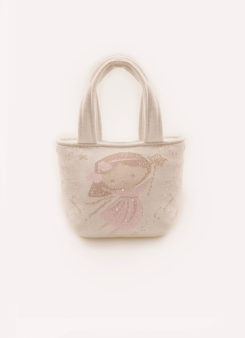 Bolsa Tricot Puffer Fada e Unicórnio