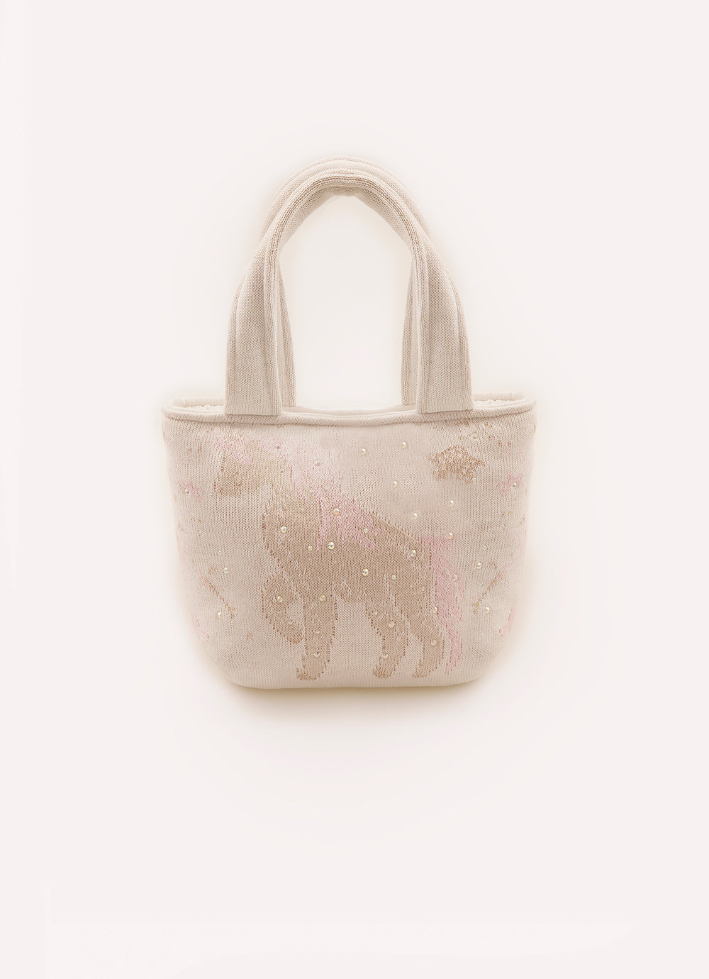 Bolsa Tricot Puffer Fada e Unicórnio