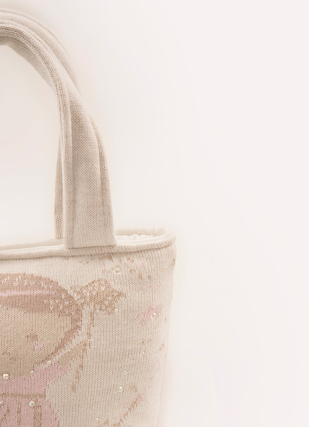 Bolsa Tricot Puffer Fada e Unicórnio