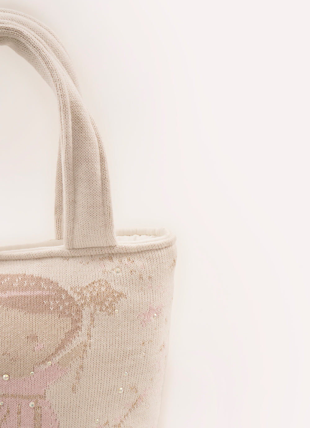 Bolsa Tricot Puffer Fada e Unicórnio