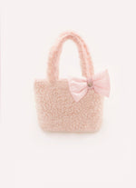 Bolsa Pele Carneirinho Laço Puffer