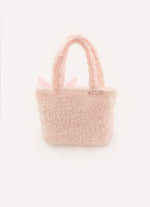 Bolsa Pele Carneirinho Laço Puffer