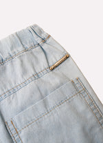 Calça Jeans Fino Guipir Bordado Couture